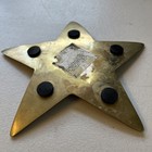 Vintage Brass Star Candle Holder Votive Pilar Decorative Star Brass Tray 7   