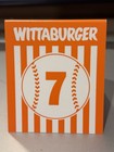 Rare Whataburger Number Table Tent  7 Wittaburger Bobby Witt Jr Promo