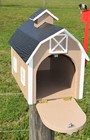 Barn Mailbox   Amish Handmade    Post Not Included   Made In Usa