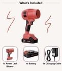 New Wood Ranger Electric Cordless Handheld Leaf Blower 24v Lithium Batt 55k Rpm
