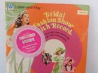 1973 Bridal Fashion Show Paper Dolls Book W record  Uncut  Original  Not Repro