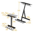 Folding Gun Rack Freestanding Rifle Pistol Storage Rack Stand For Shooting Range