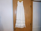 Antique Victorian Infant Christening Long Gown And Under Dress Handmade  