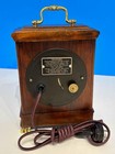Excel Vintage 1930s Sangamo Lever-start Carved Walnut Case Brass Feet Overhauled