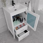 16  Bathroom Vanity With Ceramic Sink Combo Small Space Storage Cabinet White