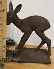Vintage Karlsruhe Pottery Fawn Deer  4881 West Germany Sculpture Rare Find     d   
