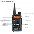 Baofeng Uv-5r Dual Band Uhf vhf Ham Two Way Radio 1800mah Portable Walkie Talkie