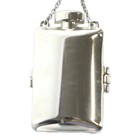 Chloe Ally Necklace   Solid Perfume Case Silver Long Logo Accessory Used