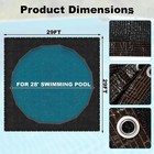 28 Ft Pool Leaf Net Cover For Round Above Ground Pool Black Mesh Swimming Pool L