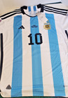 New Lionel Messi Hand Signed Autographed Argentina Starsig Coa Xl  Adidasjersey