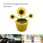 Solar Dancing Flower Sunflower Solar Powered Dancing Toys Car Swinging Toy Sun P