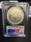 2007 w Pcgs Ms68 Silver Eagle First Strike Flag Label
