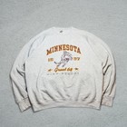 Vintage Fruit Of The Loom Minnesota Hockey 1997 Sweatshirt Mens Xxl Grey 90s