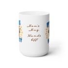 Mom s Mug Red Nose Pittie Party Cute Happy Pit Bull Puppy Dog Ceramic Mug 15oz