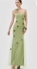 Bariano Australia Green One-shoulder Sleeveless Tulle Bridesmaid Dress 4