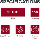Dealmed Sterile Flexible Fabric Adhesive Bandages     1x3 Inch     100 box Breathabl