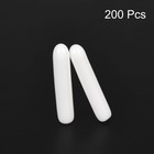 Uxcell 200pcs Rubber End Caps 1 5mm 1 16   Id Vinyl Round Tube 1 5mm  White
