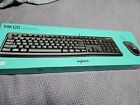 Logitech Mk120 Desktop Usb Keyboard And Mouse Combo  black  Brand New 