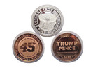 Trump 2024 - One Troy Oz  999 Fine Silver Round   2 - 2020 Copper Rounds