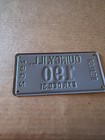 1952  Dealer License Plate Vintage Motorcycle