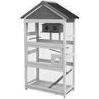 Large Outdoor Bird Aviary Cage W  Perches  Ladder   Slide-out Tray
