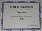 Emma Watson Signed 8x10 Photo Original Matte Finish Loa Genuine Athentic 