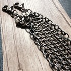 Vintage Long Strong Leash Biker Trucker Key Jean Heavy Wallet Chain Skull Bullet