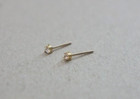 14k Yellow Gold 0 20ct Round Cut Natural Diamond Small Prong Baby Stud Earrings