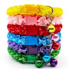 Lot 12x Wholesale Dog Collar W  Bell Pet Cat Adjustable Nylon Buckle Necklace