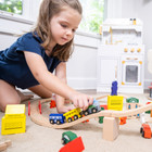 Conductor Carl Wooden Train Set  100 Pieces  Gift For Christmas