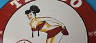 Vintage Texaco Gasoline Sign - Gas Motor Oil Pump Porcelain Sign