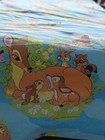 Vintage Disney Bambi   Friends Full Sized Sheet Set With Pillowcases 1970 s