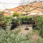 Elevon 35 Pound Round Outdoor Umbrella Base For Garden And Patio  Bronze