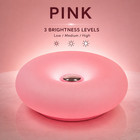 Rechargeable Donut Table Lamp 11 8in Touch Dimmable Led Nightstand Light Dec