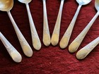 Set Of 8 Wm Rogers Beloved Pattern 1940 Silverplate Soup Spoons