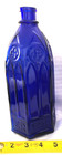 Carters Cathedral Ink Bottle Cobalt Blue Glass 10  Vintage Home Decor