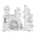 Timmee Processed Plastic Battle Mountain Tim Mee Army Men Winter Cave Display Us