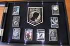 Pow-mia Zippo Lighter Set Of 8 In Lighted Display Case Bradford Exchange