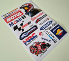 Motorbike Sticker Sheet A4 Graphics Decals Sponsor For Suzuki Yamaha Ducati Ktm