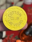 Rare 1st Issue 1953 Vintage Casino Chip  5 00 Cotton Club Las Vegas Nv Poker Old