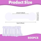 Tags Roll Self Adhesive Price Tag Kraft Blank Label Stickers 500 Pcs Blank Price