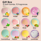 Bath Bombs For Kids And Women  12 Natural Handmade Bath Bomb Gift Set  Bubble Ba