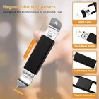 Ktojoy 3pk Magnetic Flat Beer Opener  Stainless Steel  Compact For Traveling