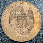 1788 Massachusetts Cent 1c Evans Restrike Nm1
