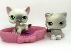 Vintage Littlest Pet Shop Lps  125    328 Rare Shorthair Cat Green Eyes  access
