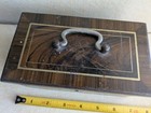 Antique Iron Box Safe With Key  Needs Repair