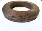 Vintage Antique Wood Hat Mold With Base Primitive Millinery Shop Block S 6 3 4