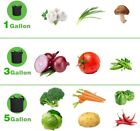 6 Pk Plant Grow Bags Fabric Pot Nursery Soil Bag With Handles Thickened Nonwoven