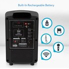 Pyle Compact   Portable Bluetooth Pa Speaker Karaoke Wireless Microphone