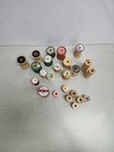 Wooden Spools Vintage Lot Of  24  Empty Thread Sewing